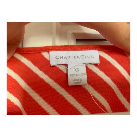 Stylish Orange Striped Blouse - Picture 3 of 3